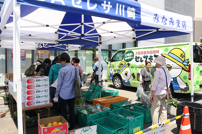 JAセレサ川崎 JAセレサ川崎による「かわさきそだち」ほか農産物の販売